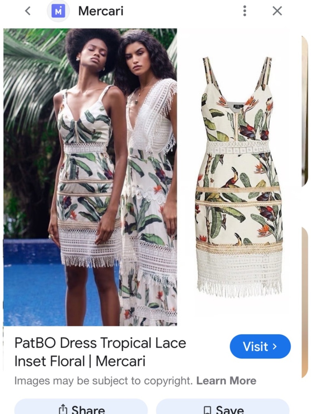 PatBO White Tropical Floral Lace-Trim Mini Dress